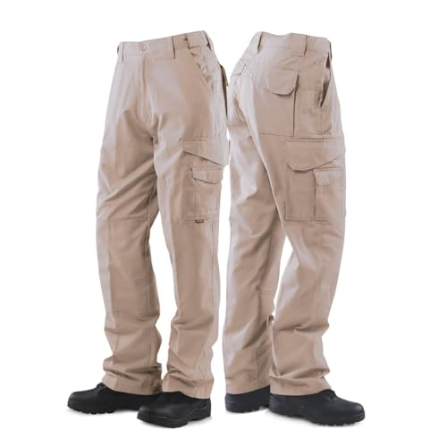 Tru-Spec 24-7 Original Tactical Pants for Men - Durable, Water-Resistant Cargo Work Pants with Concealed Carry and Knee Pad Openings, Coyote - 34W x 30L - Image 1