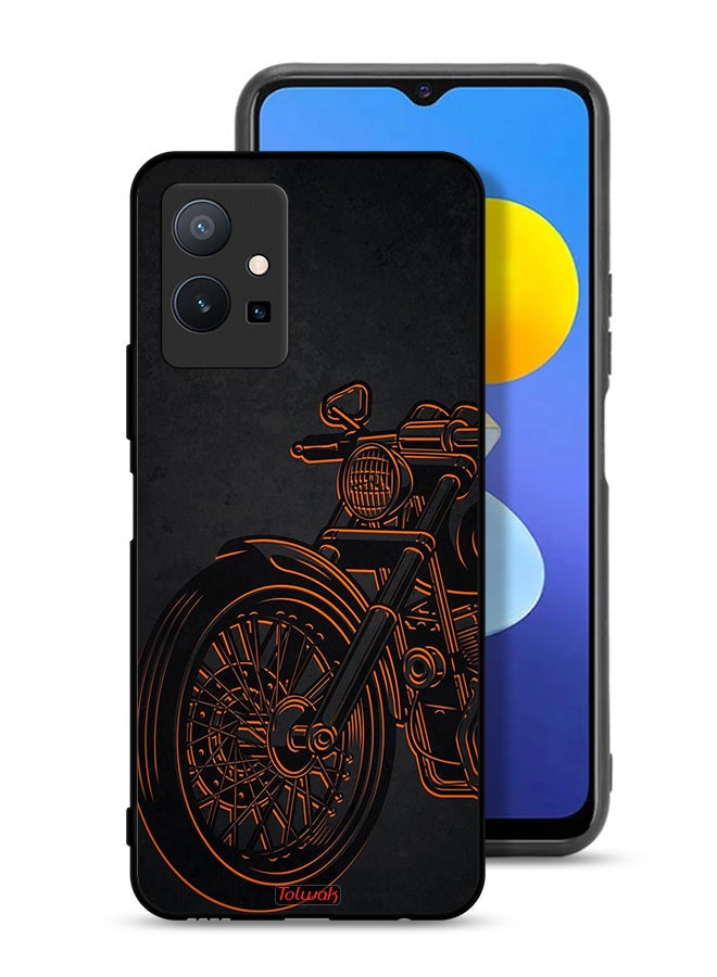 Tolwak Vivo T1 5G Protective Case Cover Vintage Bike - Image 1