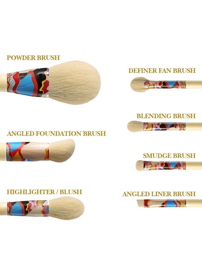 EIGSHOW Makeup Brushes Ready In 7 Face Eye Uncomplicated Set With Eco Carton Cylinder 2 Cup Box For Powder Concealer Highlighter Foundation Liner Eye Shadow Cruelty Free Synthetic Bristle Vegan (Fresher) - Image 3