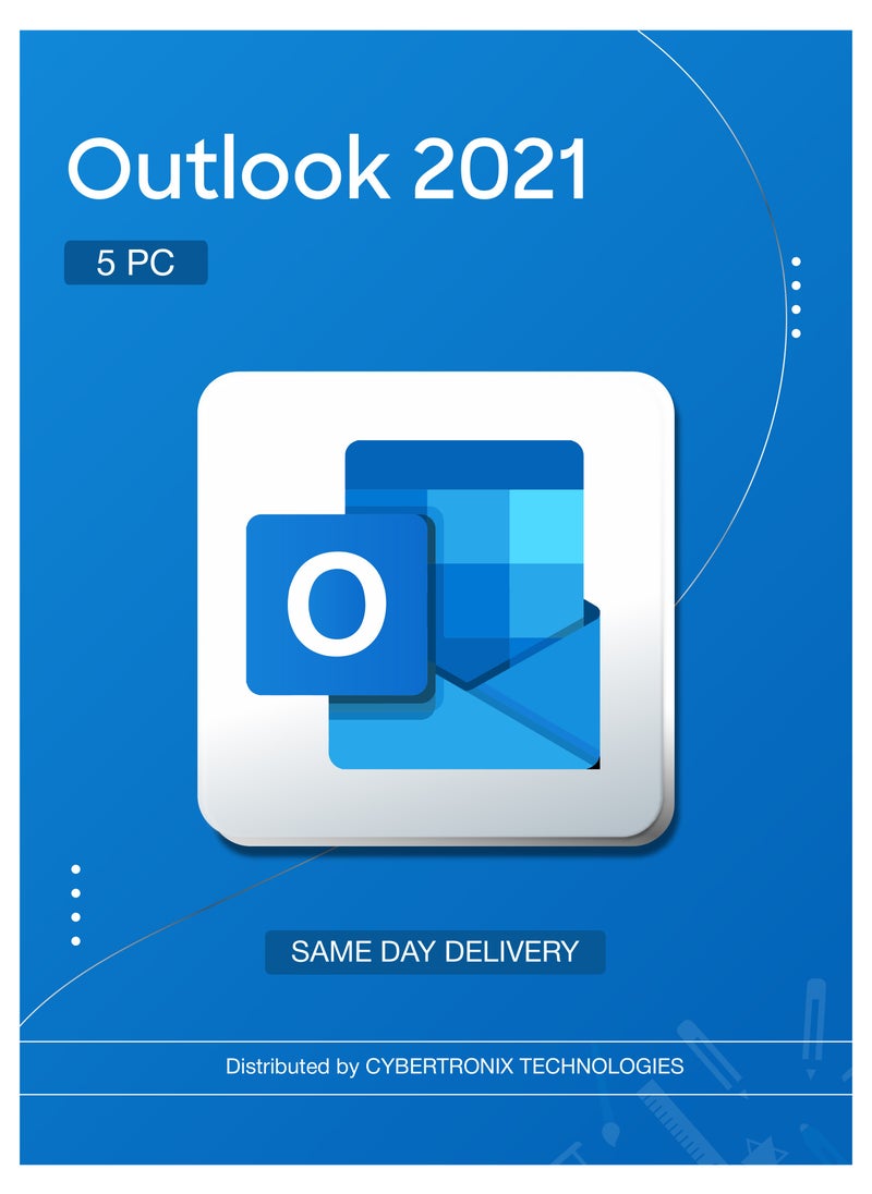 Office Microsoft Outlook 2021 5PC | Digital License | Same-Day Delivery 
