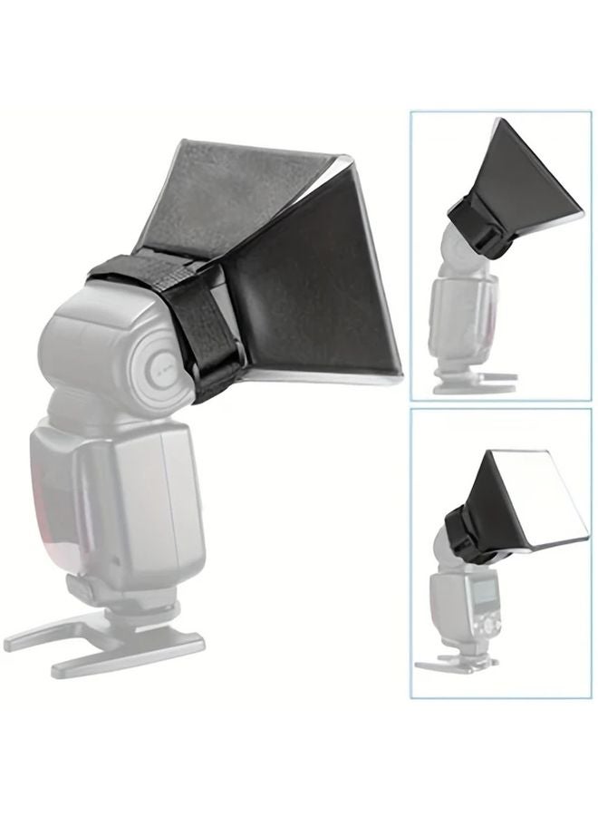 1pc Portable Speedlight Diffuser Softbox Durable Plastic Photography Flash Light - Image 2