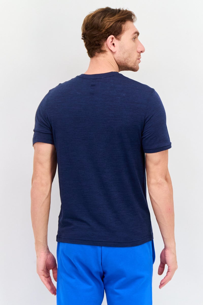 Legend Men 2 Piece Sportswear Fit Short Sleeves Training T-shirts, Navy - Image 5