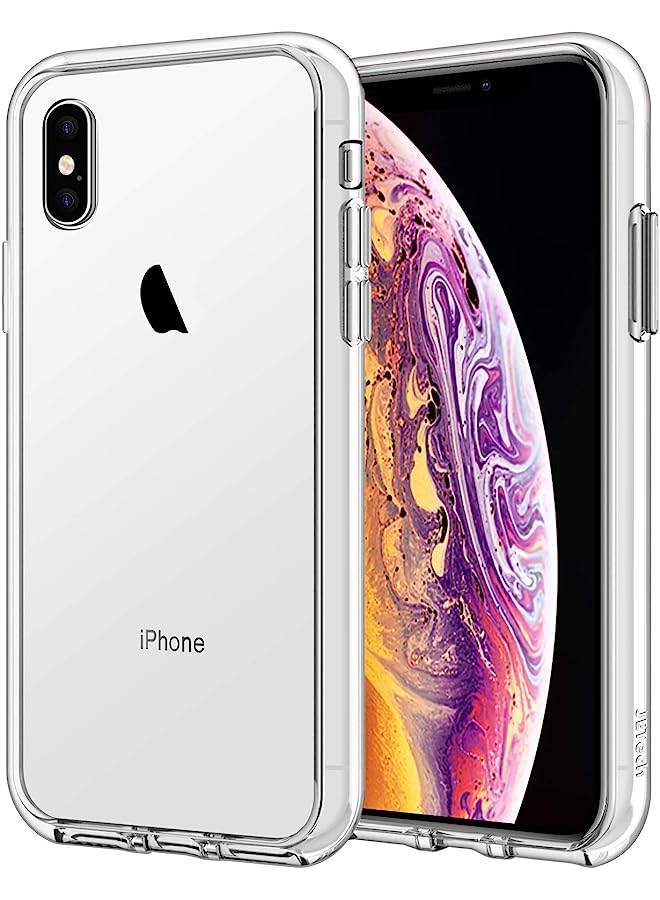 Jetech Case For Iphone Xs And Iphone X, Non-Yellowing Shockproof Phone Bumper Cover, Anti-Scratch Clear Back (Clear) - Image 1