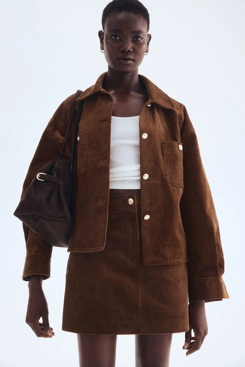 اتش اند ام جاكيت بقصّة فضفاضة