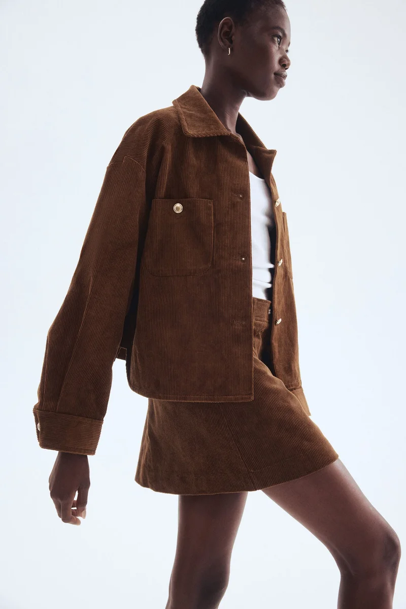 اتش اند ام جاكيت بقصّة فضفاضة