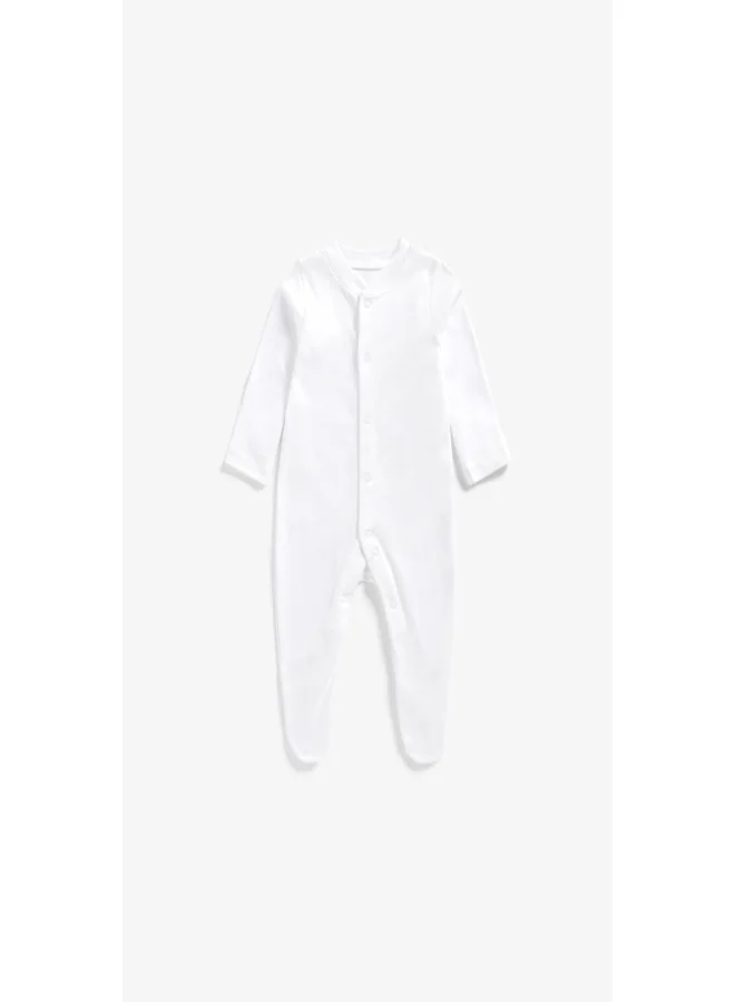 mothercare White Sleepsuits 3 Pack