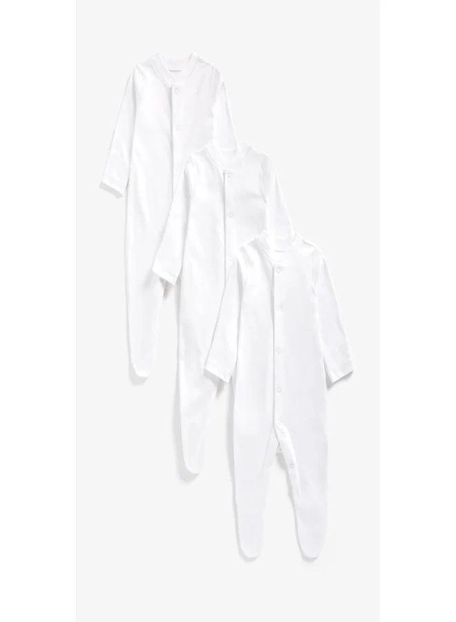 مذركير White Sleepsuits 3 Pack