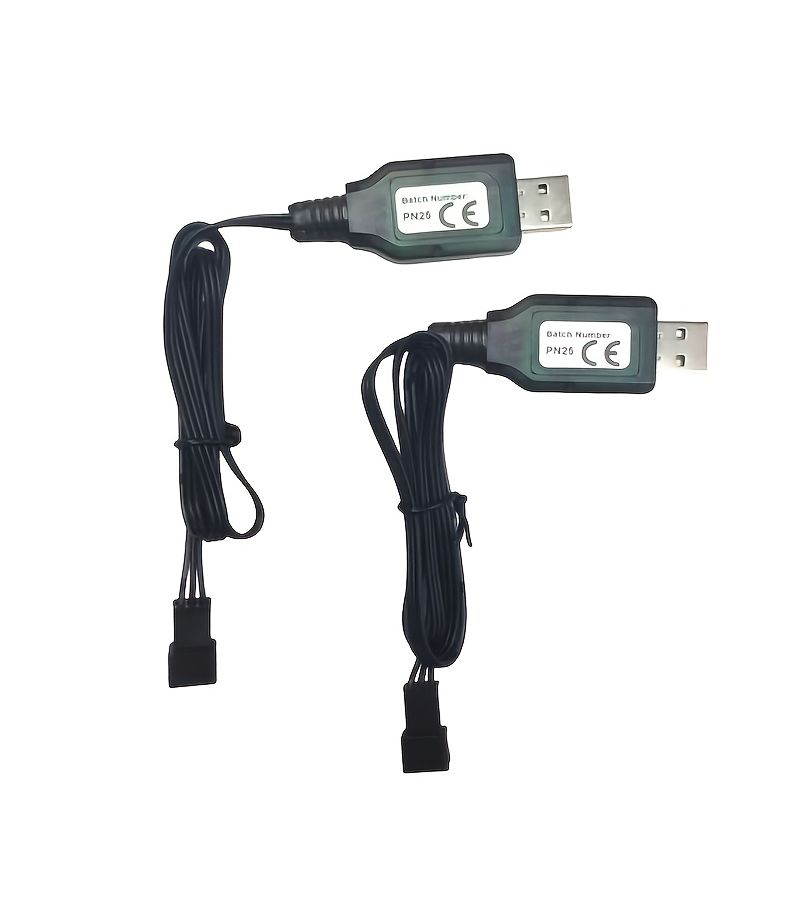 كابل شحن SM3P USB لحزم البطاريات، شاحن بطارية لسيارات RC مع مؤشر LED لألعاب التحكم عن بعد للشاحنات والقوارب - Image 5