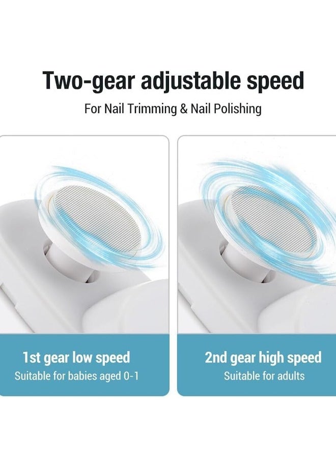 Aissiora Electric Nail Clippers, 2-in-1 Electric Polishing Automatic Nail Clippers Pro with Light Trimmer Nail Cutter Manicure for Baby Elderly Care Tools, elecctric nail trimmer  - Image 5