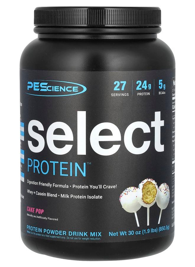 PEScience - Select Protein™ Powder Drink Mix Cake Pop 1.9 lbs (850.5 g) - Image 1