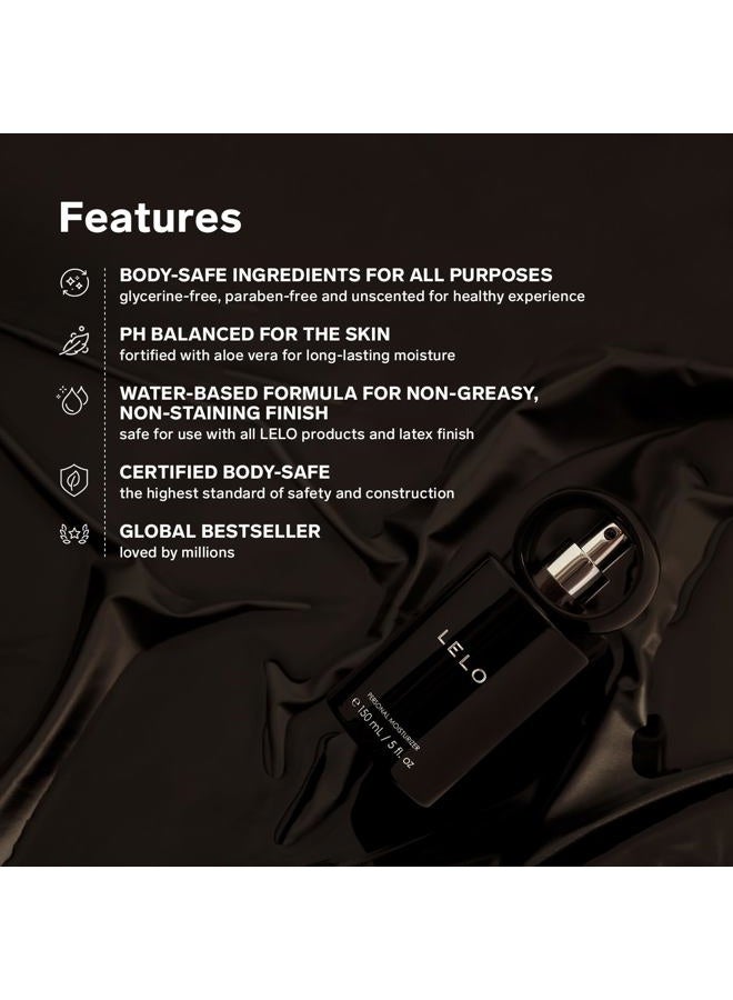 LELO Personal Moisturizer, Luxury Waterbased Lubricant for Women and Men with Aloe Vera, Personal Lubricant Water Based Lube for Women Non-greasy Water Based Lube for Couples (150 ml/5 fl. oz) - Image 4