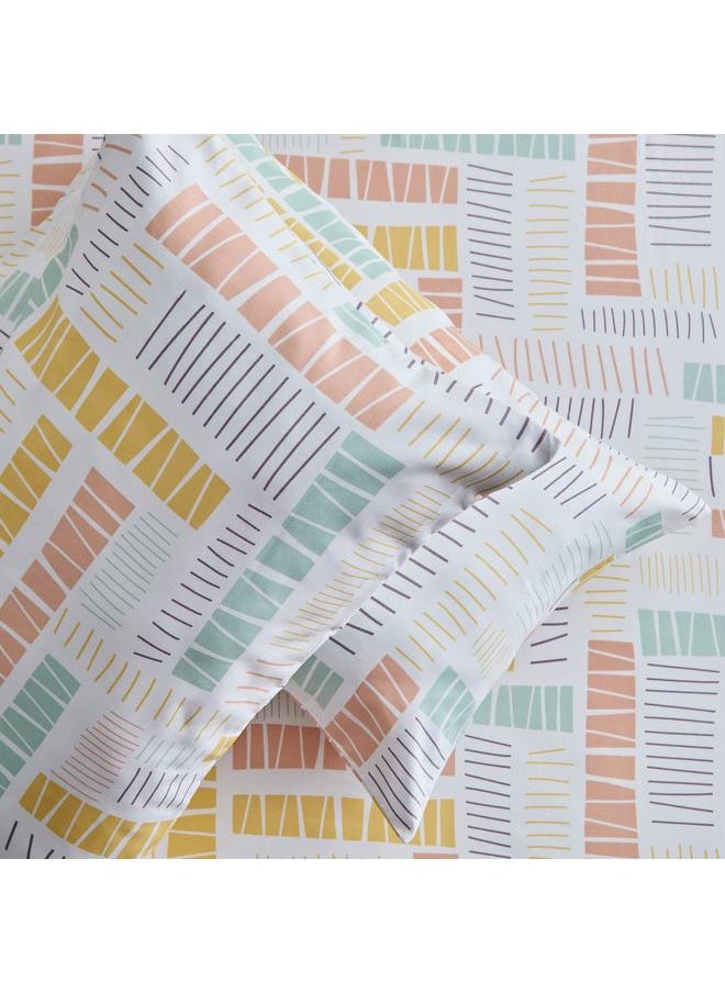 Home Box Nora Savana 2-Piece Reversible Microfibre Pillow Cover Set - 50x75 cm  - Image 5