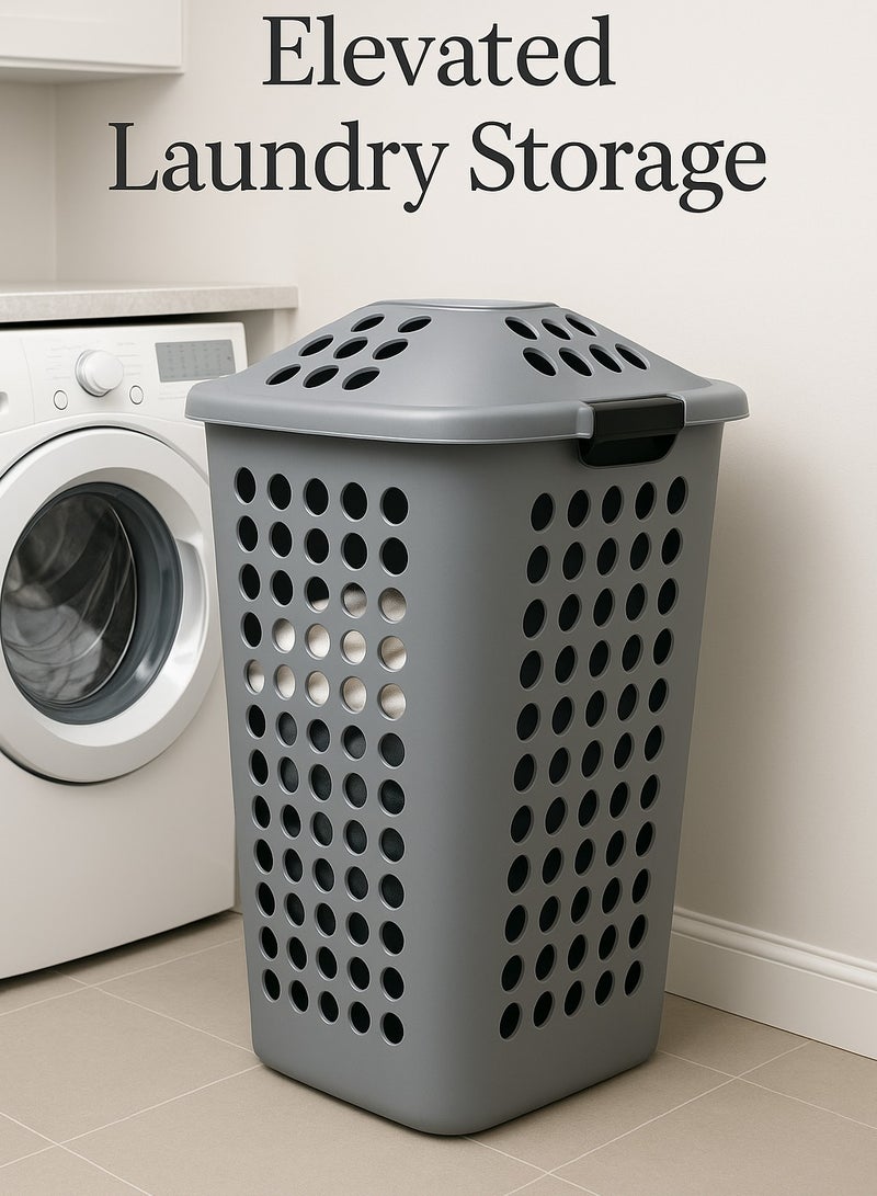 ALMUFARREJ Laundry Basket with Lid – A Luxurious Design Combining Elegance, Privacy, and Perfect Organization