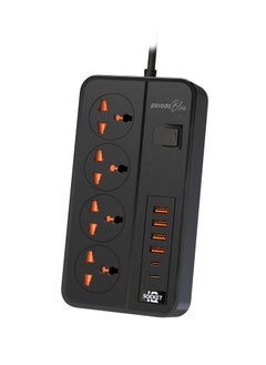 4 AC Power Strip - Black