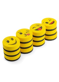 Y&D White Board Erasers for Kids Small Eraser Dry Erase Cleaner Wiper Emotion Classroom Home and Office 12 Pack  - Image 1