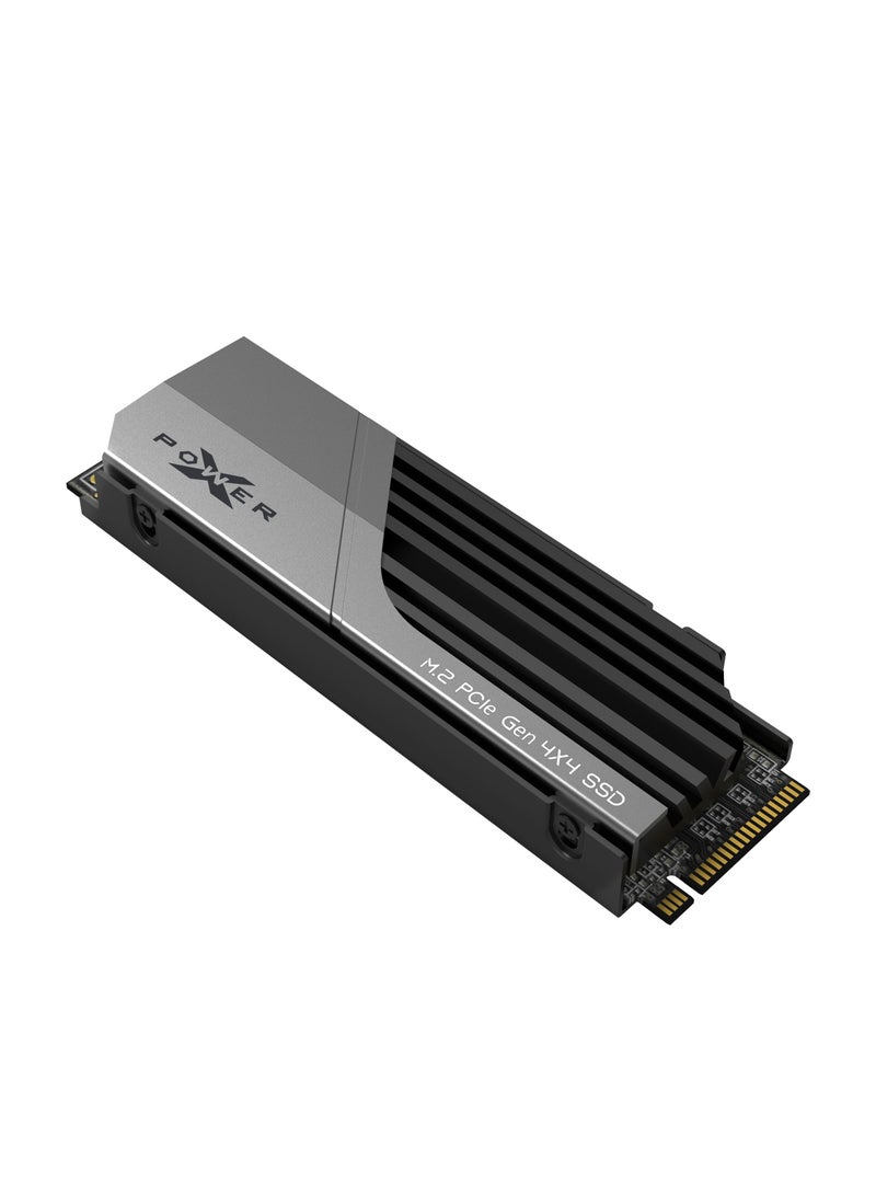 Silicon Power NVME SSD with Cooling 4TB, Speed Up to 7300 Mb/s - PCIe Gen 4x4 XS70 - Image 1