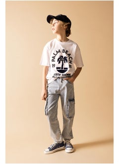 DeFacto Boy Cargo Jogger Denim Trousers  - Image 5