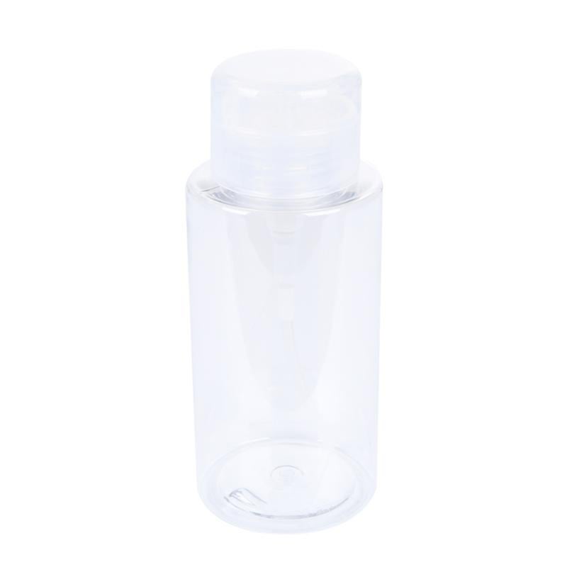 300ml Nail Polish Remover Pump Liquid Dispensers Empty Plastic Bottle Make Up Cosmetic Transparent Refillable Container Nail Tools - Image 1