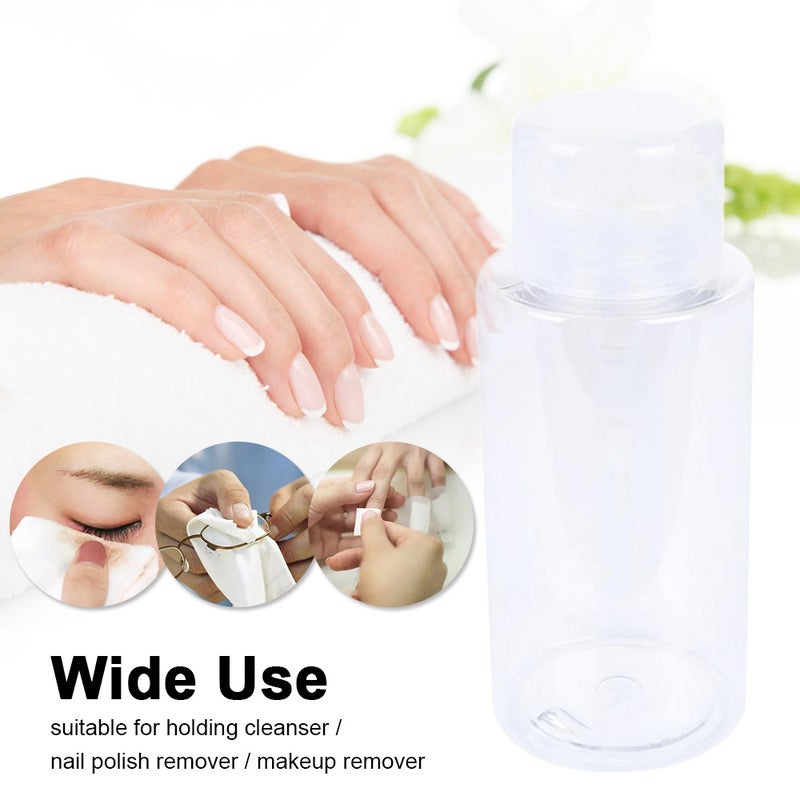 300ml Nail Polish Remover Pump Liquid Dispensers Empty Plastic Bottle Make Up Cosmetic Transparent Refillable Container Nail Tools - Image 4