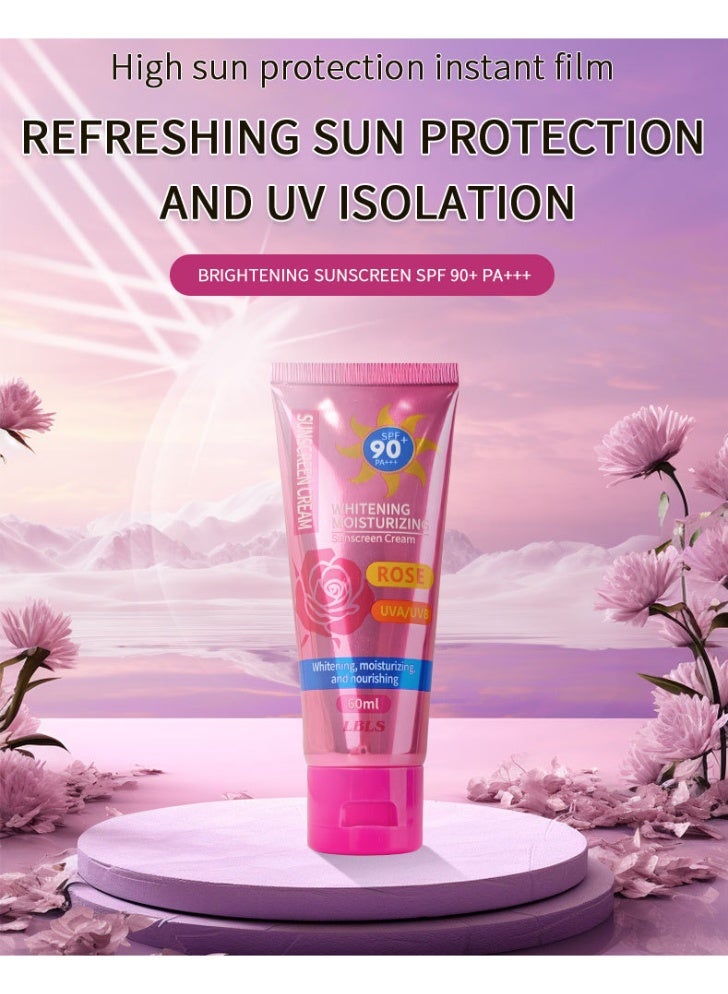 90+ Rose Sunscreen, Face And Body Oil Control Refreshing Sunscreen - Image 5