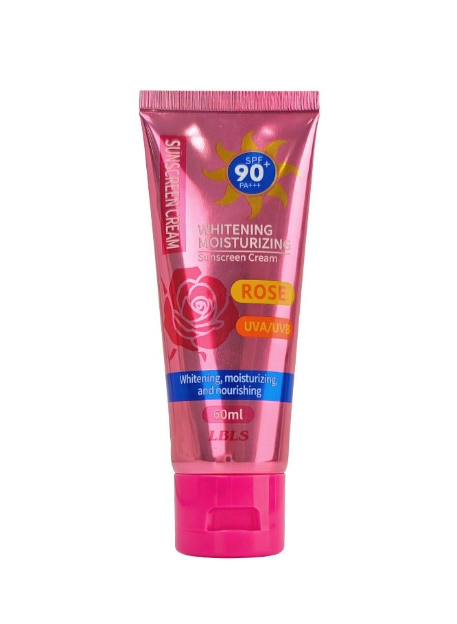 90+ Rose Sunscreen, Face And Body Oil Control Refreshing Sunscreen - Image 1