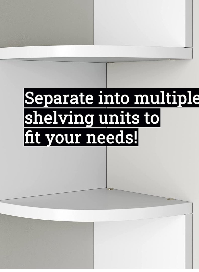 إي وورلد رف زاوية مثبت على الحائط 5 طبقات لغرفة النوم وغرفة المعيشة - Image 3