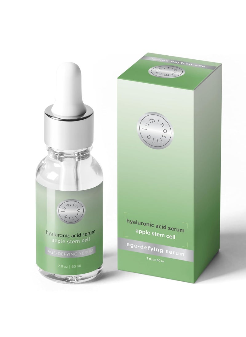 Luminositie Swiss Apple Stem Cell Serum for Face  Skin Renewal Therapy wMalus Domestica for Anti Aging Hyaluronic Acid and Anti Wrinkle Celulas Madres Para la Cara by Luminositie 2oz Vegan 