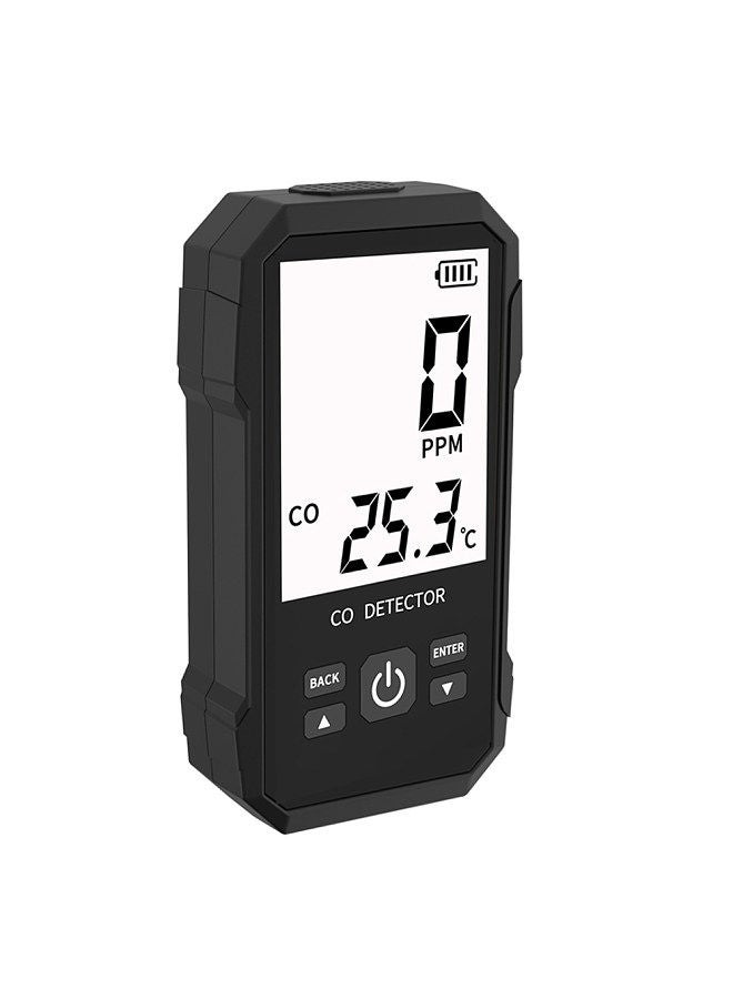 Handheld Carbon Monoxide Detector Portable Carbonic Oxide Concentration Testing Meter with Temperature Test and Sound Light Alarm Function - Image 1