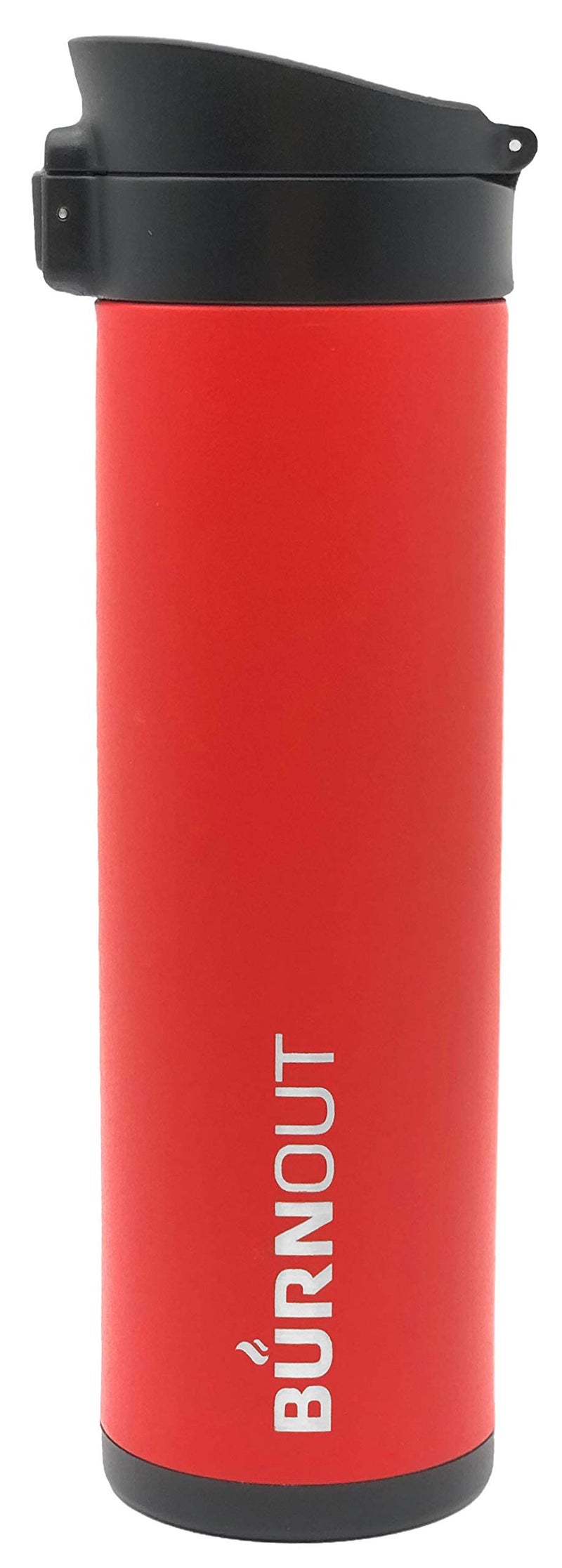 BurnOut Temperature Regulating Smart Mug 16 oz  New Pop Top Lid Red