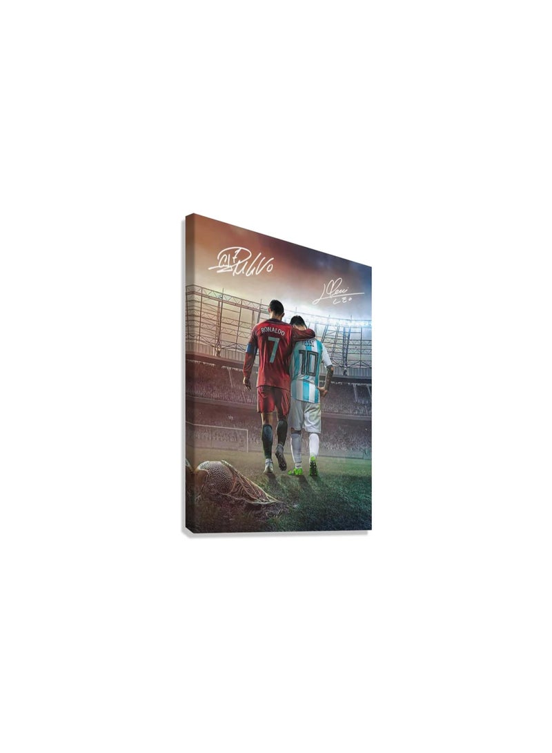 TNESSENTIAL RONALDO X MESSI CANVAS POSTER - Image 4