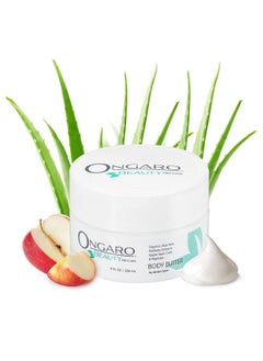 Ongaro Beauty Pro-Care Ongaro Beauty Body Butter Whipped Body Cream For Women & Men Aloe Vera Moisturizing Cream For Dry Skin & Hands Hydrating Moisturizer With Probiotic Extracts And Hyaluronic Acid 8 Fl Oz  - Image 1