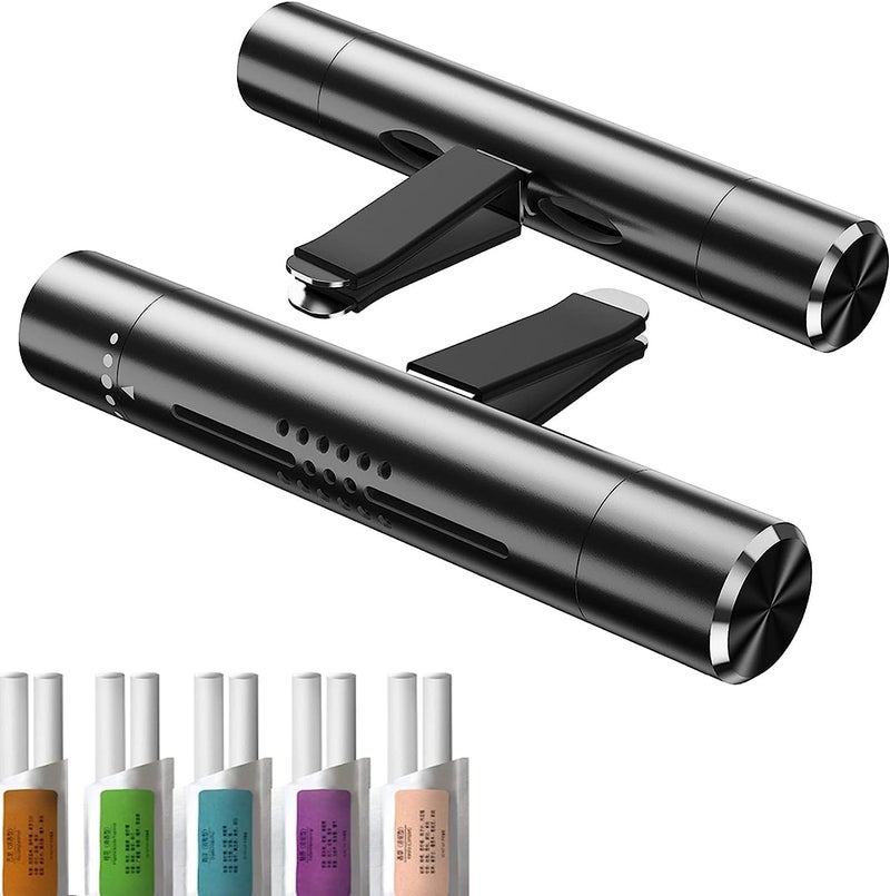 SWIUKPHE Car Air Fresheners - Car Clips Perfume Kit - Air Purifier Clips (Black) - Image 1