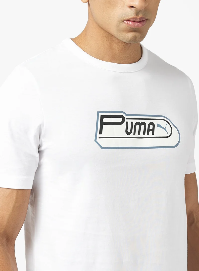PUMA puma white-puma black Future Archive Graphic Relaxed T-Shirt for Men | Best Price UAE