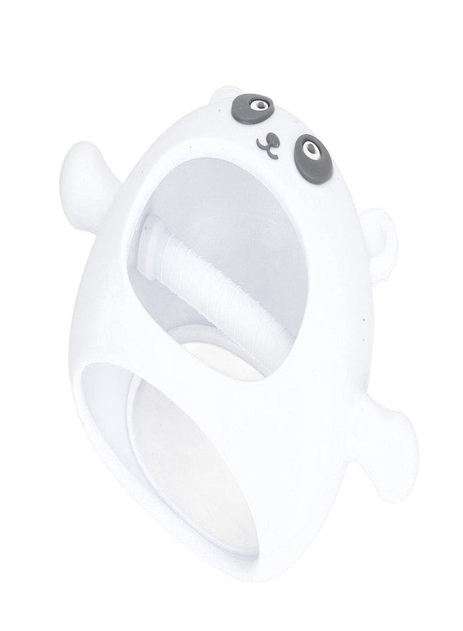 Rukan 2-Pack Silicone Baby Teether Ring Never Drop Teething Toys Cat Multi-Textured Soft Infant Teethers for 3 6 9 12 Months, Easy-Grip Sensory Toy (White & Blue) - Image 3