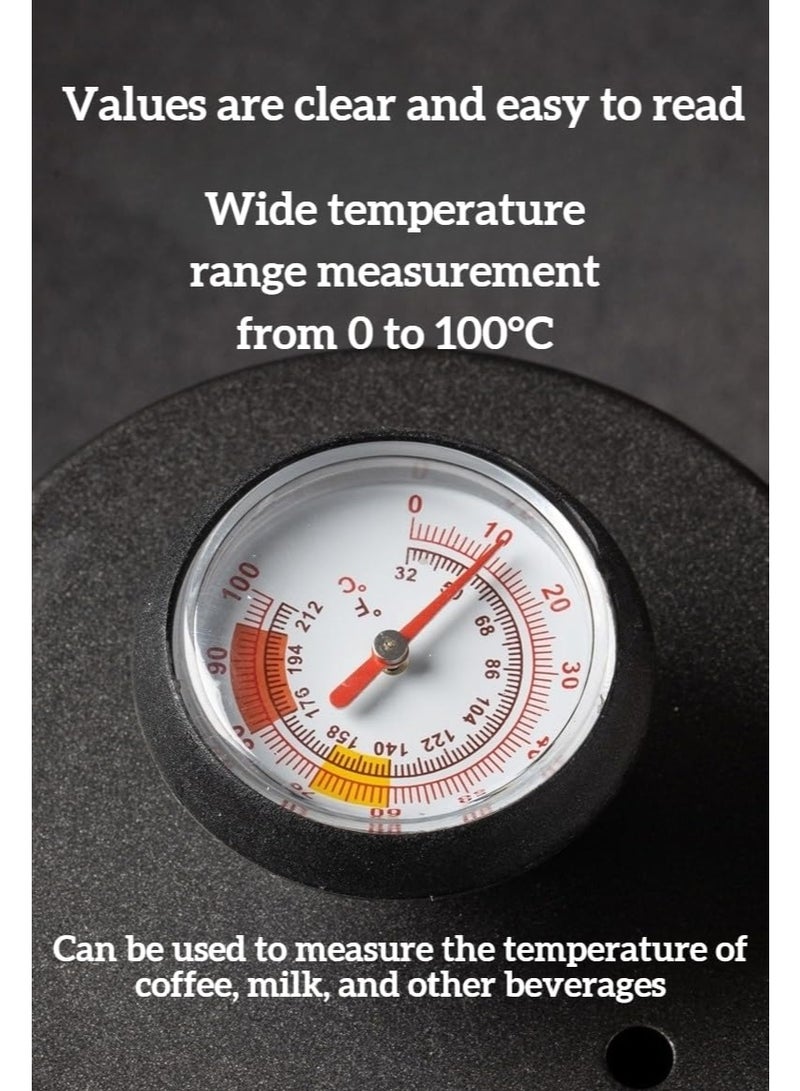 Coffee And Milk Portable Thermometer– Stainless Steel Probe Pointer Thermometer with Silicone Heat Ring for Pour Over Coffee, Milk Frothing & Kitchen Use - Image 4