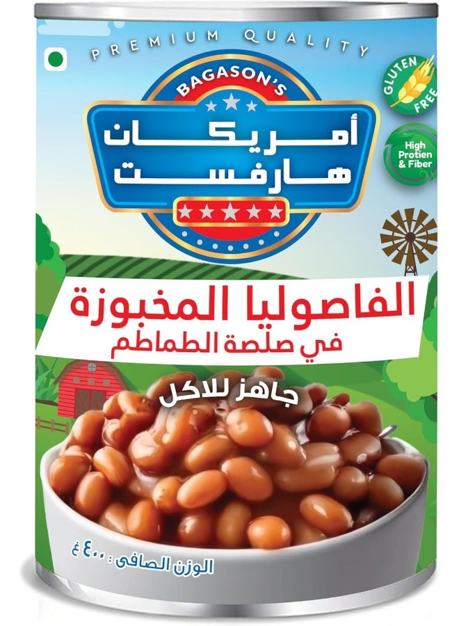American Harvest American Harvest Baked Beans in Tomato Sauce EO 400g Pack of 3 - Image 3