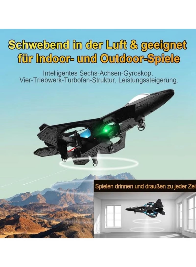 طائرة L0712 المقاتلة بدون طيار مع جهاز تحكم عن بعد - لعبة طائرة مزودة بإضاءة LED، وبطارية مزدوجة، وتردد طيران مستقر 2.4 جيجاهرتز، ووضع الحركات البهلوانية - Image 5