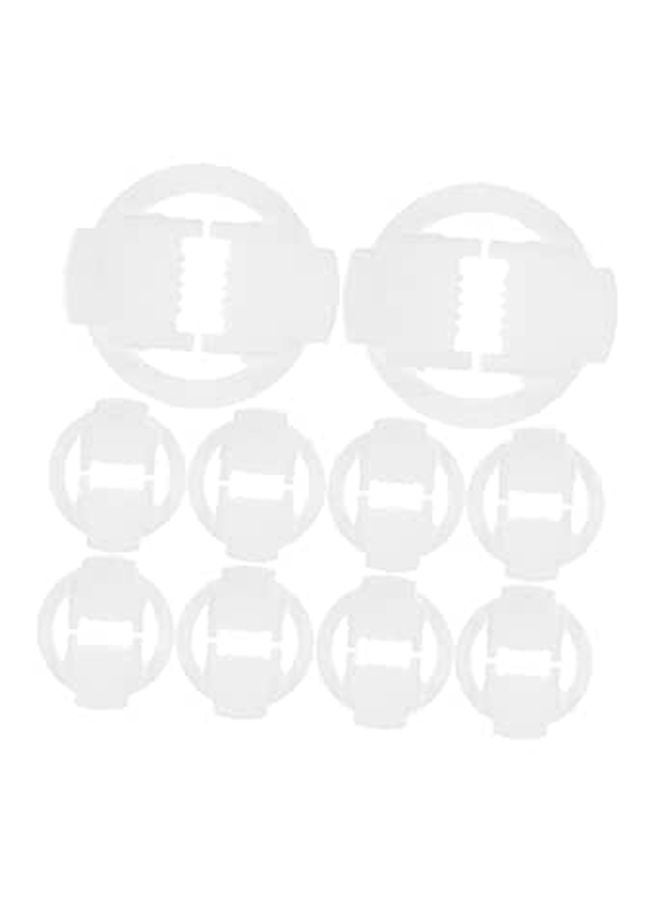 100pcs Cable Clips Fish Mouth Design for Outdoor String Lights Easy Installation - Image 1