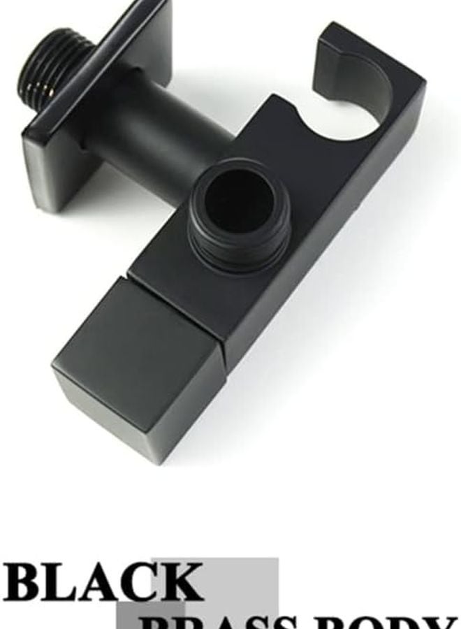 Handheld Sprayer Set Portable Brass Spray Attachment For Toilet Baby Diaper Feminine Wash Easy Install Matte Black - Image 5