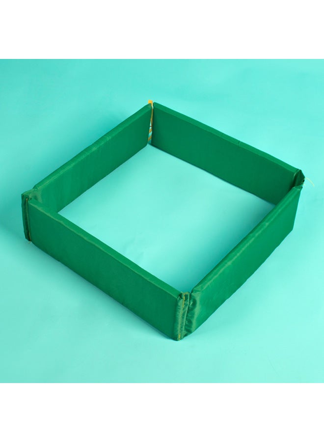 Pull Back Frame Kindergarten Fun Body Intelligent Sensory Training Equipment Children's Outdoor Grid Jumping Drilling Game Props-Color:Pull Back Frame Green - Image 1