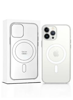 Magnetic Magnetic mobile phone case (iPhone 13 Pro Max), compatible with MagSafe, thin transparent mobile phone cover, shockproof, made of thermoplastic polyurethane  - Image 1