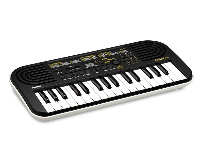Casiotone Mini Keyboard SA-51 with Piano tones, Black - Image 3