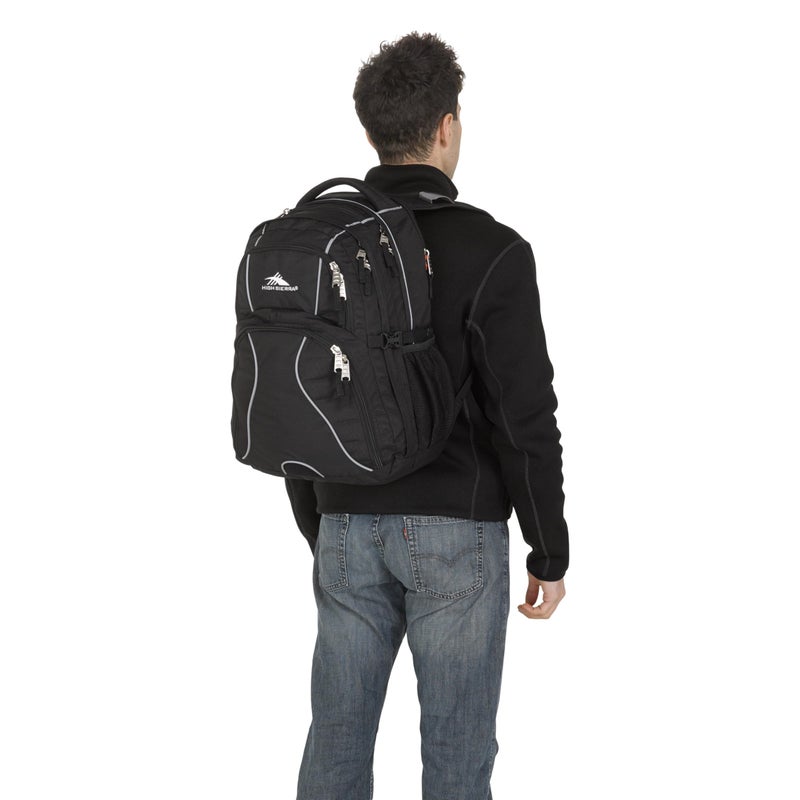 High Sierra Swerve Laptop Backpack, Black, One Size - Image 2