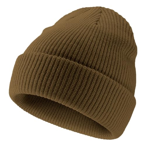 NORTHWIND Winter Cap for Men, Winter Cap for Women, Beanie Cap for Men, Woolen Cap for Man, Woolen Cap for Women, Beanie Cap for Woman, Winter wear (Dark Khaki) - Image 1
