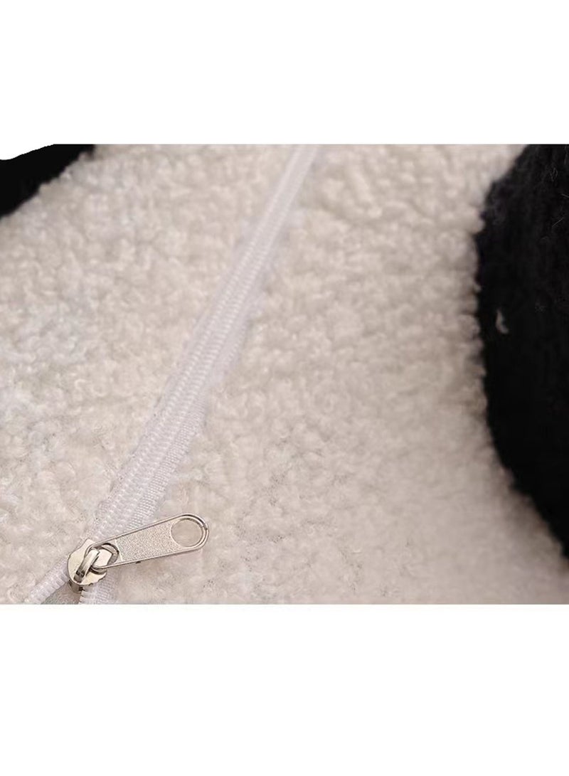 مقعد حيوانات للأطفال، مقعد تغيير الأحذية الكرتوني الباندا اللطيف، مقعد منخفض لغرفة المعيشة المنزلية، مقعد قدم قابل للإزالة والغسل - Image 4