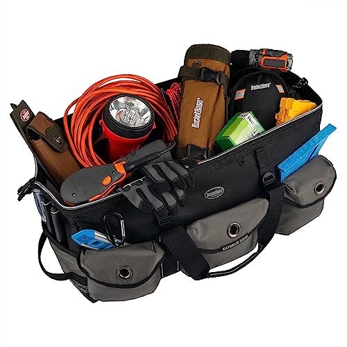 Bucket Boss Extreme Big Daddy Tool Bag in Grey, 65024, Black|Black and gray - Image 3