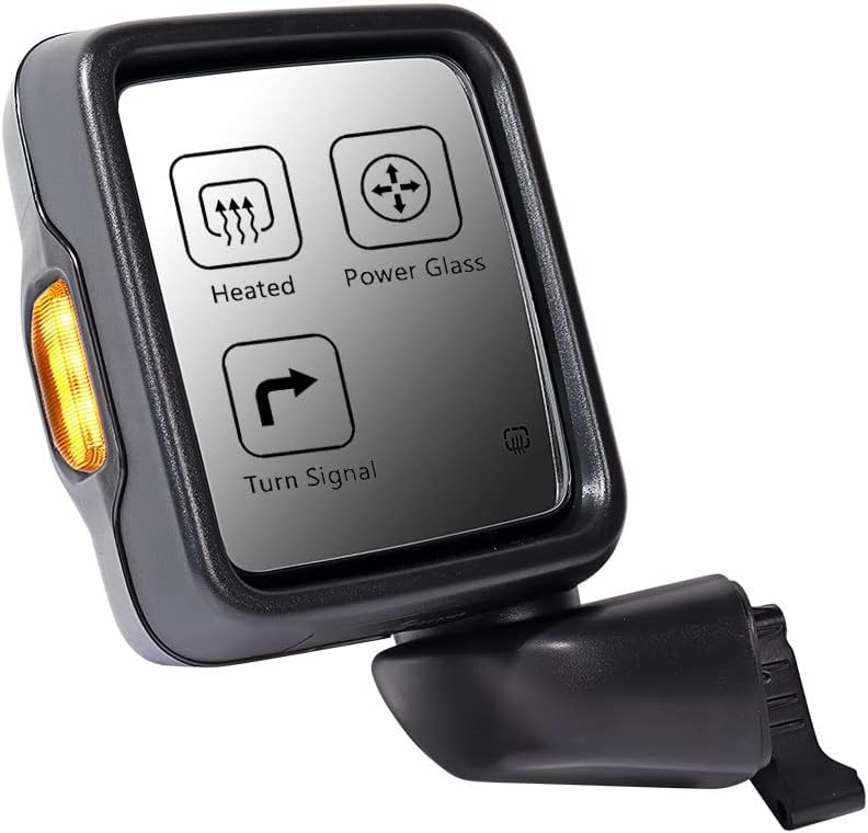 Driver Left Side Mirror Power Heated Turn Signal Light Replacement for Jeep Wrangler JL & Gladiator - Image 1