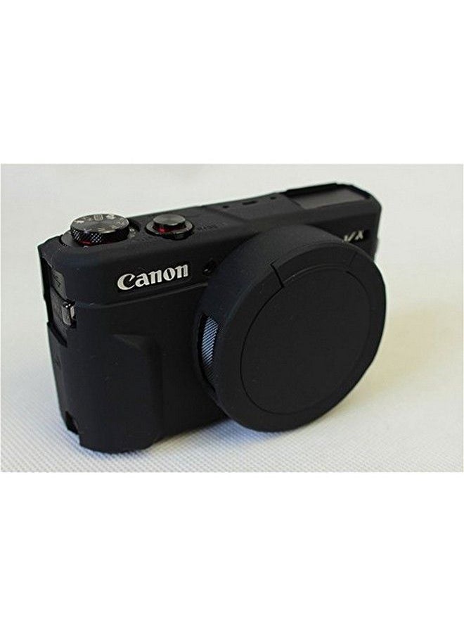 BolinUS G7 X Mark Ii Case Bolinus Fullbody Ultrathin Lightweight Rubber Soft Silicone Case Bag Cover For Canon Powershot G7 X Mark Ii Black  - Image 3