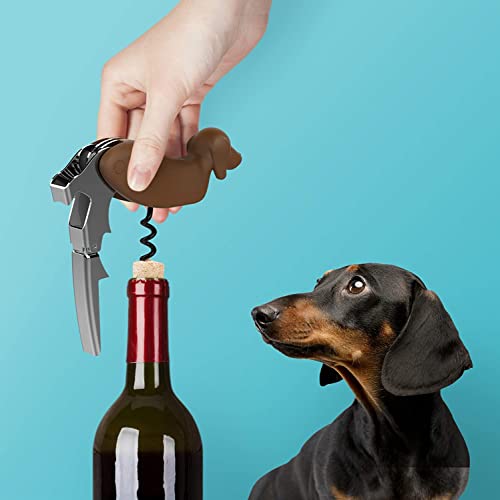 FAFAXOXO Buddy the Bordeaux Collie Black Dog Corkscrew, Professional Waiters Corkscrew Wine Key Bottle Opener,Manual Wine Key for Servers, Waiters, Bartenders and Home Use(Buddy Dog) - Image 4