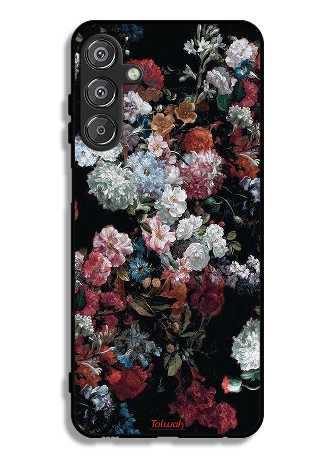 Tolwak Samsung Galaxy M15 5G Protective Case Cover Vintage Roses - Image 1